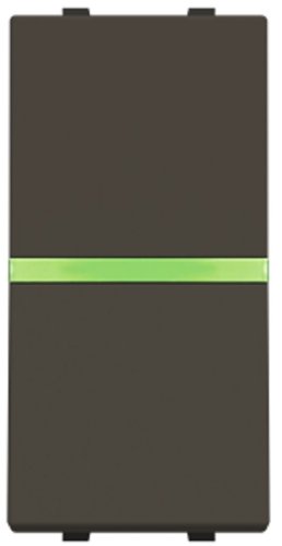 Выключатель кнопочный с подсветкой без рамки ABB Niessen Zenit 1-кл. 1 мод. N2104.5 AN антрацит фото Выключатель кнопочный с подсветкой без рамки ABB Niessen Zenit 1-кл. 1 мод. N2104.5 AN антрацит картинка